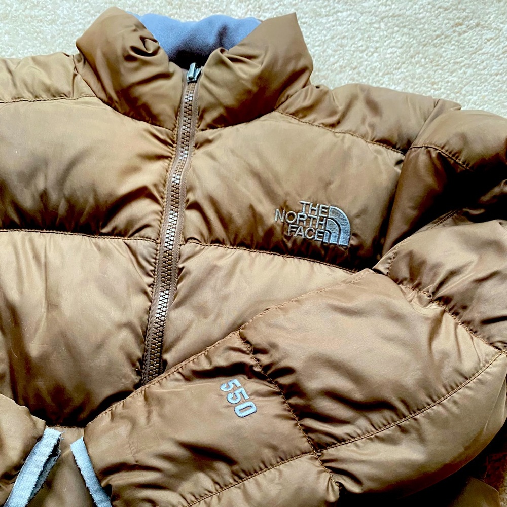 The North Face puffer jacket.